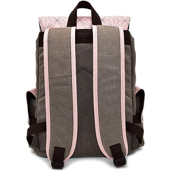Demon Slayer Nezuko Official Laptop Backpack Canvas Printed Student Bag New - Picture 4 of 10